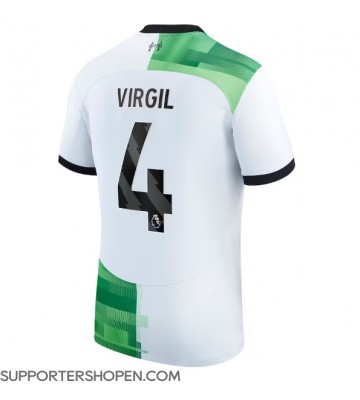 Liverpool Virgil van Dijk #4 Borta Matchtröja 2023-24 Kortärmad